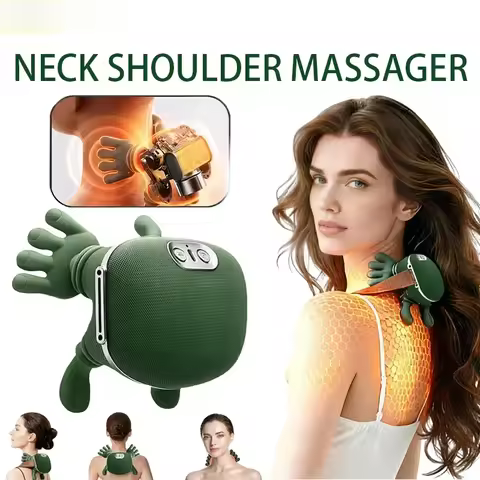 Neck Shoulder Massager Finger Pressure Shiatsu Neck Back and Shoulder Massager Electric Kneading Nec