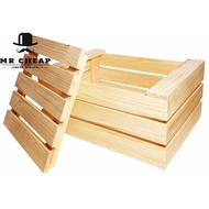 [Home Storage] Storage Potato & Onion/Pine Wood Storage Box/Wooden Decoration Box Storage Crate/Stor