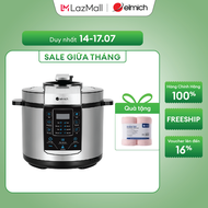 (Duy nhất từ 25-29.09)Nồi áp suất điện đa năng Elmich PCE9150 dung tích 6L