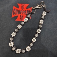 pants chain west coast choppers White Dice Fe Spider Pattern 1-1/bag