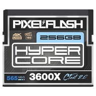 PixelFlash CFast Card - 256GB CFast 2.0 Card - 3600X HyperCore 565MB/s SATA3 VPG180 C Fast Card Comp