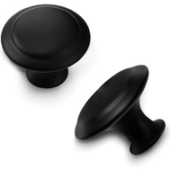 30 PCS Tombol Kabinet Dapur, Tombol Almari 1-1/5 Inci, Tombol Laci Hitam Sesuai untuk Kabinet Almari
