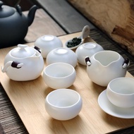 Eilong Yuci Lyulight Traditional Chinese Style Porcelain Gongfu Tea Set Gift Box Two Colors Availabl
