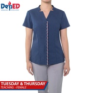 DepEd School Teacher Uniform for FEMALE Year 2025-2026 Original fabric. Complete Full Set (TELA LANG