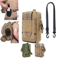1000D Multipurpose Molle Mobile Phone Belt Pouch EDC Gadget Slim Utility Waist Bag with Cellphone Ho