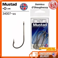 MUSTAD 34007-SS STAINLESS O’SHAUGHNESSY FISHING Single Hook  Strong Hook Fishing Hook Mata Kail