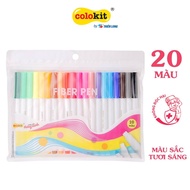 Bút lông màu FIBER PEN Thiên Long FP-C03 giá sỉ - 20 màu