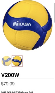 【💥Official Game Ball】現貨 Mikasa Ball Volleyball V200W FIVB國際認證 比賽用排球