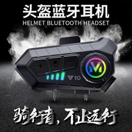 Y10 Helmet Bluetooth Headset Intercom Built-in Integrated Waterproof Motorcycle Takeaway Rider Full 