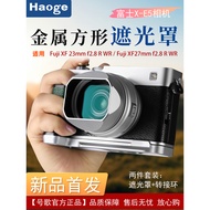 No. Go Fuji XF23mm F2.8 Lens Square Hood xe5 Retro Camera Metal Accessories with Metal Cover