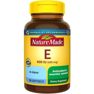 Viên uống làm đẹp da Vitamin E Nature Made 400IU của Mỹ