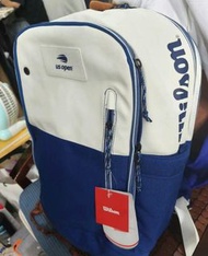 Wilson威爾勝 美網系列US Open限量款網球雙肩包 藍白色