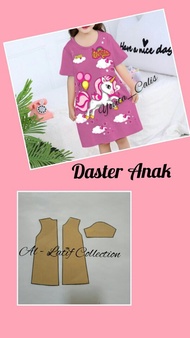 pola instan / pola jiplak DASTER ANAK