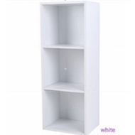 Rak Buku Almari Kayu Kabinet 3 Tingkat 3 Tiers Wooden Rack Storage Cabinet  Bookshelf Rack