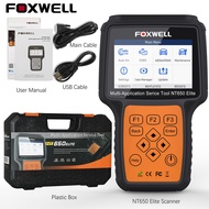 FOXWELL NT650 Elite OBD2 Automotive Scanner ABS Airbag Reset Injector SAS EPB DPF TPS/TPA (Throttle 