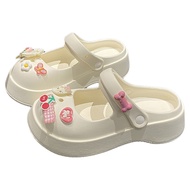 crocs woman crocs Mary Jane Sandals - Summer Slip-Ons with EVA Anti-Slip Sole