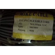 Mike Cable 70/0.193mm x 3Core PVC Flexible Cord 90m