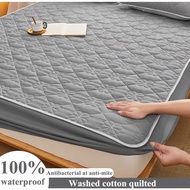 100% Waterproof Mattress Cover Quilted Cotton Mattress Pad Fitted Bed Sheet Mattress Protector Bed