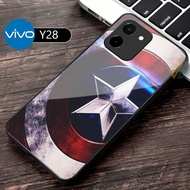 Vivo Y28 - Softcase Glass Kaca - Casing Vivo Y28 - Terbaru Case Vivo Y28