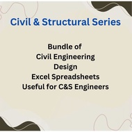 🔥C&S Series - Bundle of Civil Engineering Design Excel Spreadsheets Useful for C&S Engineers🔥