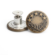 Jeans pinggang butang boleh laras seluar boleh tanggal pinggang pinggang tetap pinggang Pin aksesori