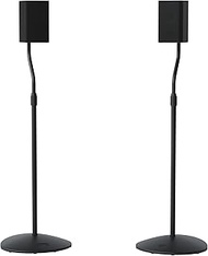Sanus Adjustable Height Speaker Stand - Extends 28" to 38" - Holds Satellite & Small Bookshelf Speak