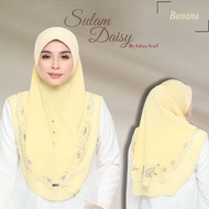 [BELI 2 RM50 ] Instant Bawal Sulam Daisy PREMIUM QUALITY Size M By Adora Scarf