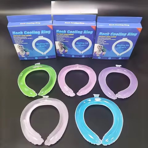 1 Pcs Cooling Neck Wraps Reusable Ice Neck Cooler Wearable Neck Cooling Tube Neck Cooling Ring Hands