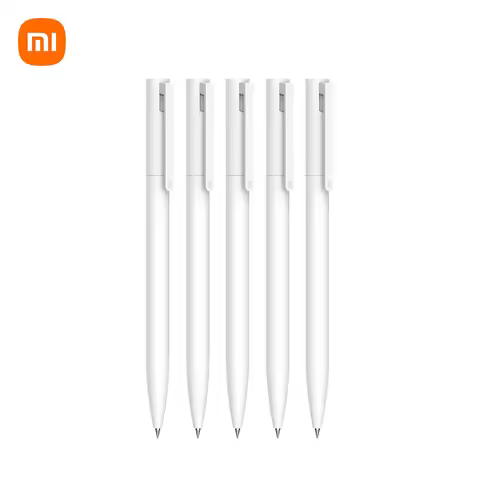 Original Xiaomi Mi Gel Ink Pen 0.5mm 2 5pcs Signing Pen Switzerland Refill Japan Ink Stationery Writ