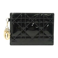Dior 漆皮皮革Lady Dior Card Case金扣卡片套