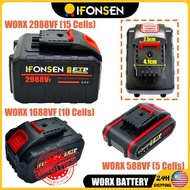 Stock in MY IFONSEN 2988VF 1688VF WORX Rechargeable Lithium Battery Cordless Drill Battary Reciproca