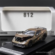 LittleToy1: 64 Ferrari F12TDF812V12 Open Cover Alloy Car Model SH