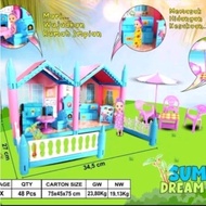 Barbie House Toys Assemble Barbie Castle House for Kids Educational Enhance Creativity