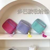 2025 New Dopamine Color Square Cosmetic Bag Girl Portable Makeup Bag Mini Cosmetic Storage Bag Stude