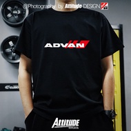 ATTITUDE Japan JDM modified Yokohama Advan wheels AD08R tires AD09 short sleeved T-shirt