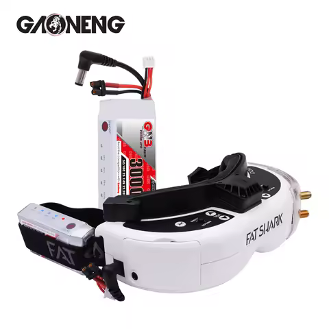 Original GNB Fatshark Glasses Dominator Skyzone Aomway FPV Goggles Lipo Battery 3000MAH 2S 5C/10C 7.