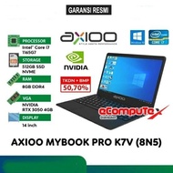 LAPTOP AXIOO MYBOOK PRO K7V (8N5-5) i7 8GB 512GB 14"FHD IPS TKDN RESMI