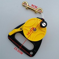 [Finevips1] Yellow SMB Wreck Cave Scuba Diving Reel 272ft Line Kayak Anchor Yellow 150FT