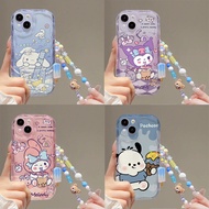 Kuromi Cinnamoroll Melody Cover For Samsung Galaxy S21 S20 Plus Ultra S20FE S21FE A25 A23 A22 A52 A5