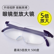 glasses     眼镜     防老人用放大镜3倍看手机看书阅读高倍便携头戴式高清眼镜老花镜amj20241.my5.15