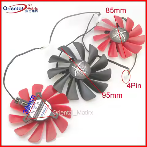 FDC10U12S9-C CF1010U12S 12V 0.45A 95mm 4Wire 4Pin VGA Fan For XFX RX5700XT 5600XT THICC III Ultra Gr