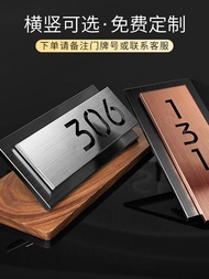 Customized House Number Stainless Steel House Number Plate Household Number Plate Entry Door Decorat