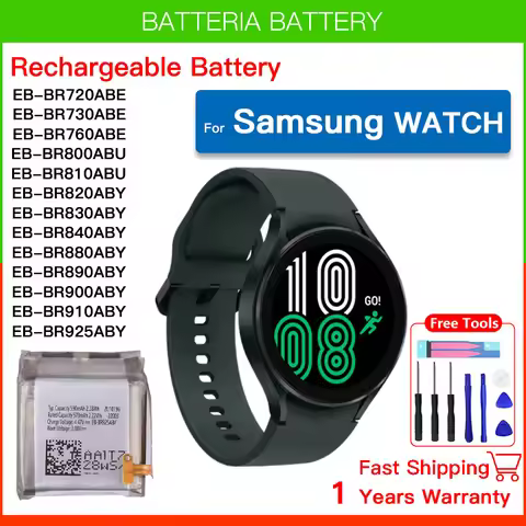Genuine New Battery For Samsung Galaxy Watch Gear Live/S2 Classic/Gear S4/Gear 1/Active 1 2 3/ Watch