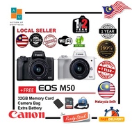 Canon EOS M50   + 32GB + Bag + Extra Battery