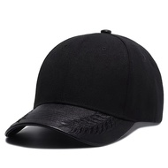 Summer Men's Hip Hop Hat PU Leather Baseball Cap Cartoon Embroidered Hat UV Protection Caps Designer Hat Wild Hats