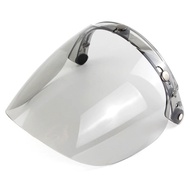 Open Helmet Visor Motorcycle Helmet Bubble Lens 3-Snap Bubble Wind Shield Visor Anti-UV Shield Visor