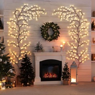 Led Tree Rattan Light String Influencer ins Wind Climbing Wall Rattan Man Light Wall Decoration Chri