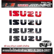 Front And Rear Logo Cover Isuzu Mu-X Year 2024-2027/ Red 2020-2023 mux2021 mux2024 mux2025 mux2026 m