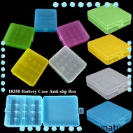 YNATURAL 18650 Battery Box, 4 AA AA Coloful Battery , High Quality Anti-slip Plastic Rechargeable Ba