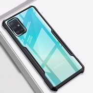 SAMSUNG A51 CASE / A71 / A31 TRANSPARENT CLEAR CASE ANTI-SHOCKPROOF BLACKFusion